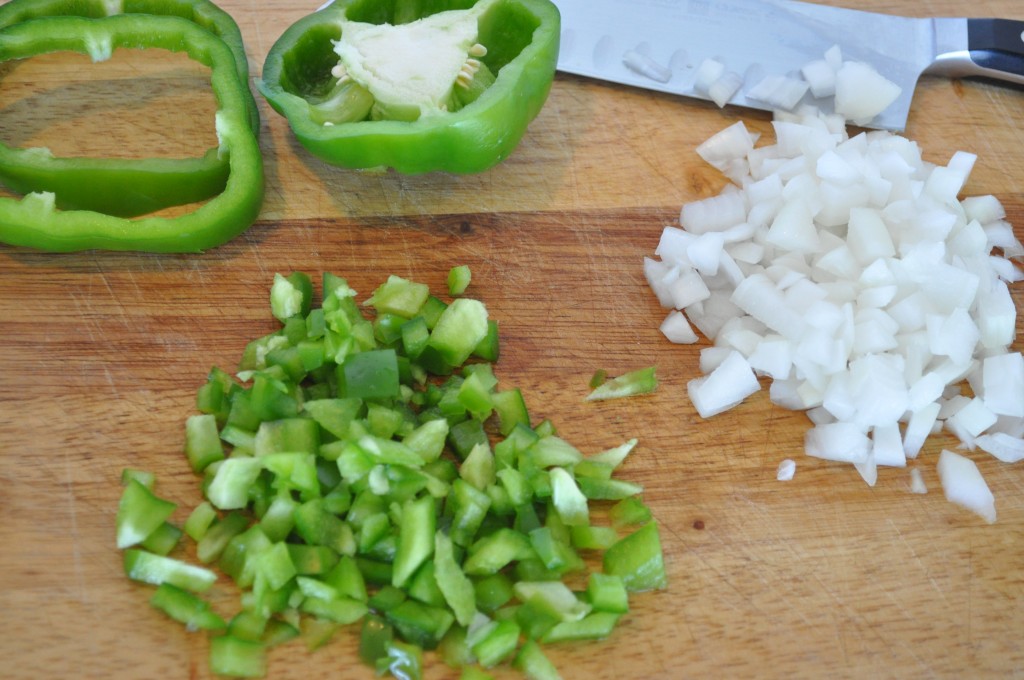Chopped Onion and Bell Pepper