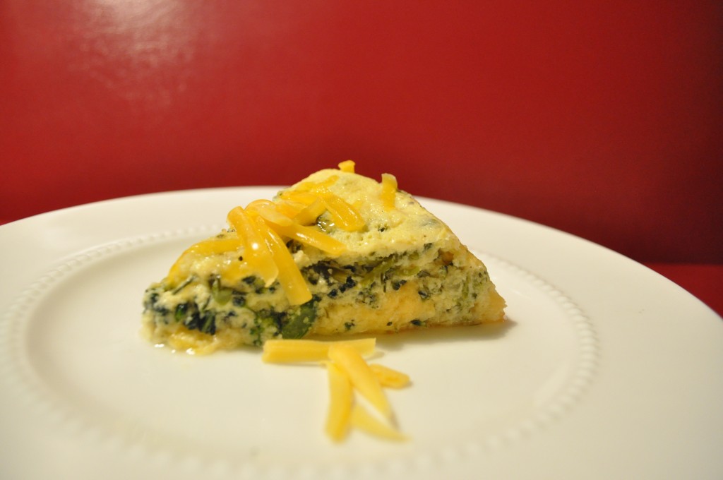 Broccoli Souffle - Finishing touches