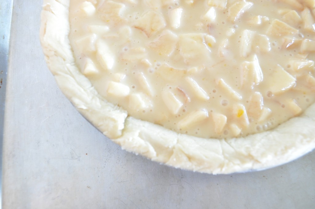 Sour Cream Apple Pie - Ready for the oven