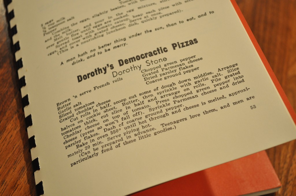 Dorothy's Democratic Pizzas - The Recipe