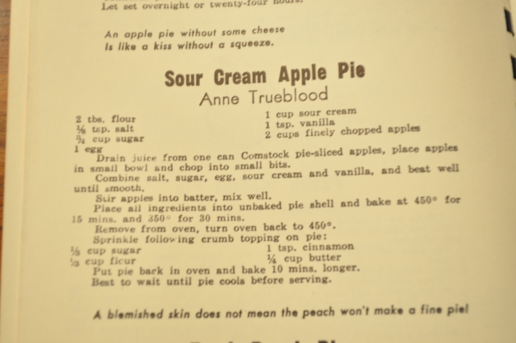 Sour Cream Apple Pie - The Recipe